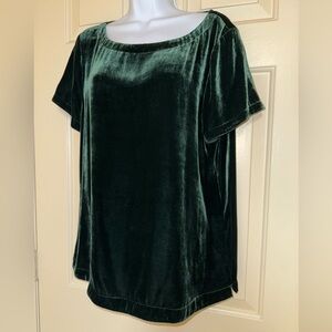 Eileen Fisher Velvet Top Blouse Tee